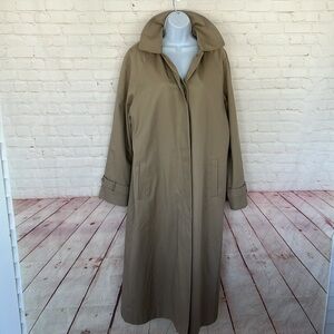 VINTAGE PENDLETON 80’s  tan hoodie trench coat size 12